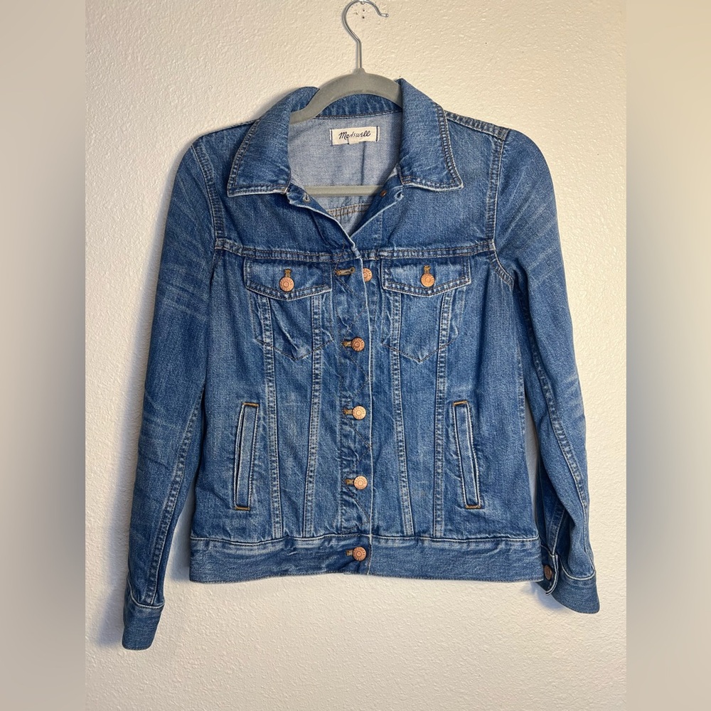 Madewell Button Down Jean Jacket small - image 2